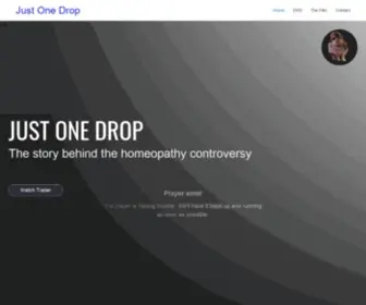 Justonedropfilm.com(Just One Drop) Screenshot