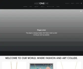 Justoneeye.com(Just One Eye) Screenshot
