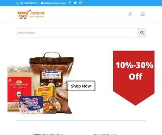 Justood.com(Online Grocery Shopping) Screenshot