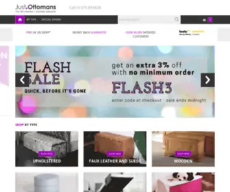 Justottomans.co.uk(The UK’s #1 Bedroom Ottomans & Blanket Boxes online retailer. Our huge selection) Screenshot