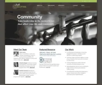 Justoutcomesconsulting.com(Our mission) Screenshot