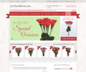 Justpaperroses.com(Just Paper Roses) Screenshot