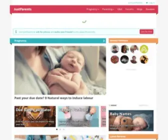 Justparents.co.uk(Your online support in pregnancy and parenting) Screenshot