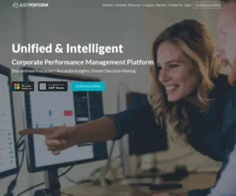 Justperform.com(Simplifying Corporate Performance Management) Screenshot