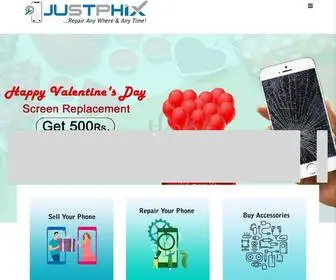 Justphix.com(Doorstep Mobile Repairing Service Delhi NCR) Screenshot