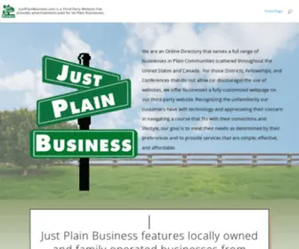 Justplainbusiness.com(Front Page) Screenshot