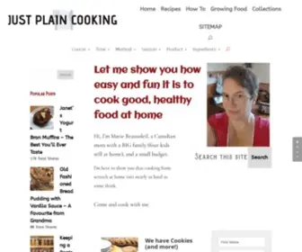 Justplaincooking.ca(Bot Verification) Screenshot