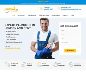 Justplumbinglondon.com(Plumbing Services in London) Screenshot