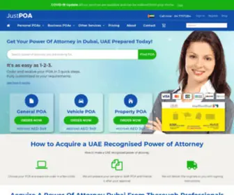 Justpoa.com(Power of Attorney Dubai) Screenshot