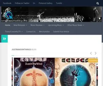 Justrandomthings.com(Lyrics reviews and song meanings) Screenshot