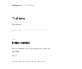 Justrealized.com(Justrealized Justrealized) Screenshot