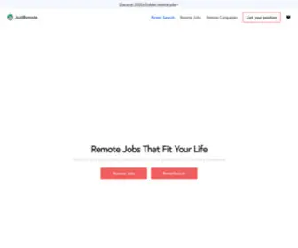 Justremote.co(Remote Jobs) Screenshot
