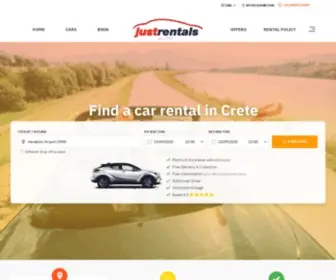 Justrentals.gr(Just car rentals crete) Screenshot