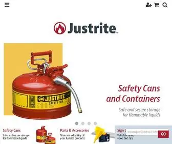 Justrite.com(Safety Cans) Screenshot