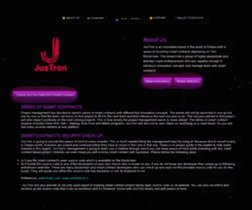 Justron.io(JusTron) Screenshot