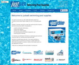 Justsalt.co.za(Justsalt serving Cape Town swimming pool industry specializing in) Screenshot