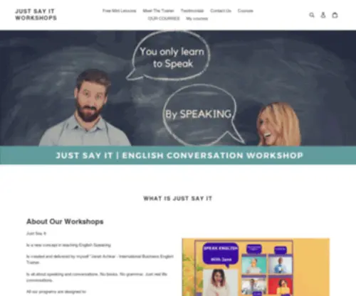 Justsayitworkshops.com(Justsayitworkshops) Screenshot