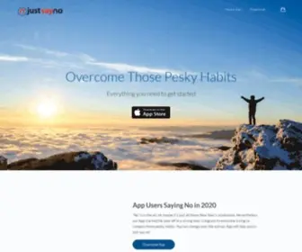 Justsayno.com(Breaking Habits) Screenshot