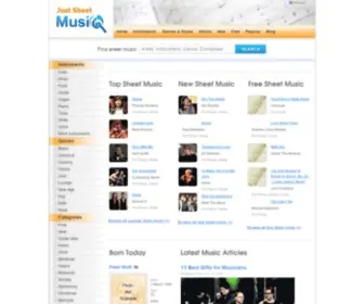 Justsheetmusic.com(Find Sheet Music) Screenshot