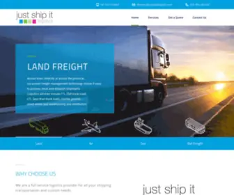 Justshipitlogistics.com(Justshipitlogistics) Screenshot