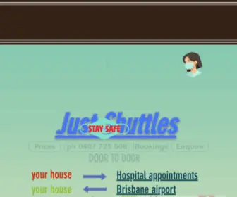 Justshuttles123.com.au(Con-xion) Screenshot