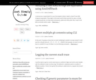 Justsimplycode.com(Just Simply Code) Screenshot