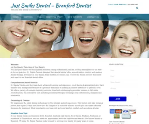 Justsmilesdentalct.com(Just Smiles Dental) Screenshot