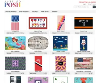Justsoposh.com(Personalized & Monogrammed Gifts) Screenshot