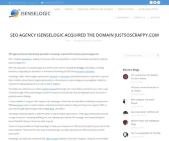 Justsoscrappytoo.com(SEO Agency Isenselogic acquired the domain) Screenshot