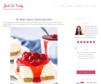 Justsotasty.com(A Dessert Blog with Simple Recipes for Cakes) Screenshot