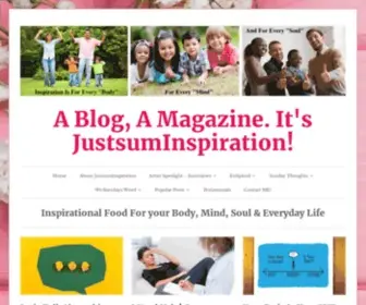 Justsuminspiration.com(Inspirational Food For your Body) Screenshot