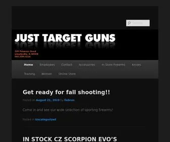 Justtargetguns.com(Just Target Guns) Screenshot