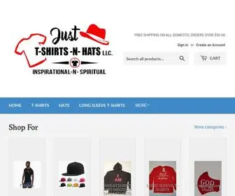 Justtshirtsnhats.com(JUST T) Screenshot