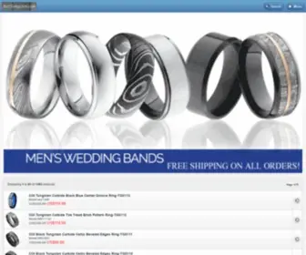 Justtungsten.com(Tungsten Carbide & High Tech Ceramic Wedding & Couple Rings by) Screenshot