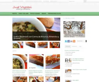 Justvegetal.com(Just Vegetal) Screenshot