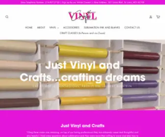 Justvinylandcrafts.com(Just Vinyl and Crafts) Screenshot