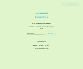 Justwashedllc.com(Just Washed) Screenshot