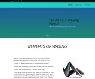 Justwaxing.net(Just Waxing) Screenshot