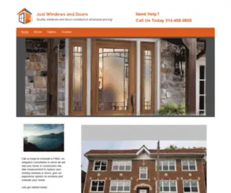Justwindowsanddoors.org(Quality replacement windows) Screenshot