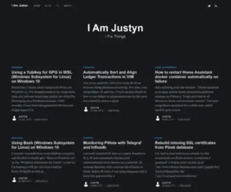 Justynshull.com(Justynshull) Screenshot