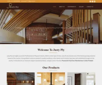 Justyply.com(Flush Door Manufacturer From Hapur) Screenshot