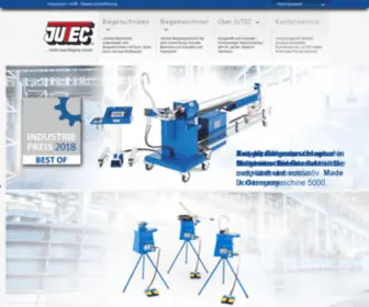 Jutec.de(JUTEC Biegesysteme GmbH Limburg) Screenshot