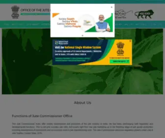 Jutecomm.gov.in(The Office of the Jute Commissioner) Screenshot