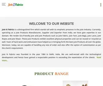 Jutenfabrics.com(Dyeing of Jute Fabric manufacturers) Screenshot