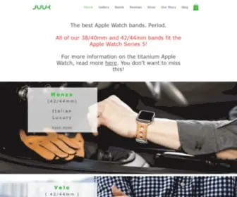 Juukdesign.com(Premium Metal Apple Watch Bands) Screenshot