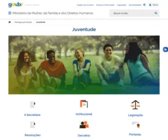 Juventude.gov.br(Secretaria Nacional de Juventude) Screenshot