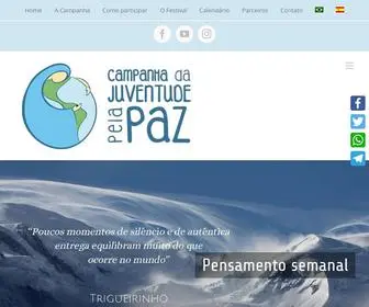Juventudepelapaz.org(Campanha Juventude pela Paz) Screenshot