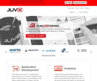 Juvo.be(We make data profitable) Screenshot