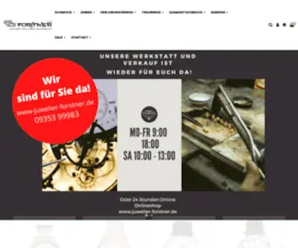 Juwelier-Forstner.de(Uhren & Goldschmiede Forstner GmbH) Screenshot