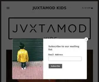 Juxtamodkids.com(Create an Ecommerce Website and Sell Online) Screenshot